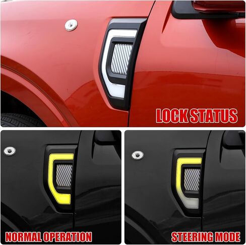 مصابيح Mabett الجانبية لسيارة Ford Maverick 2022 2023 2024، مصابيح LED مع مصهر وحزام أسلاك مناسب لملحقات Maverick (قطعتان) in Kuwait