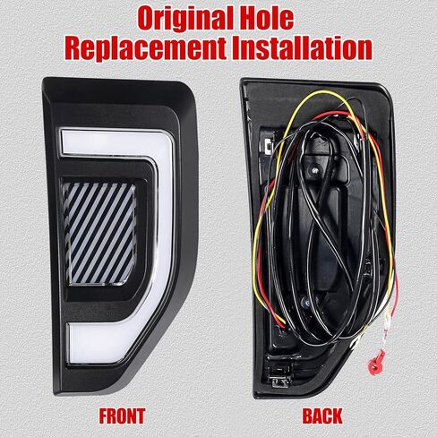 مصابيح Mabett الجانبية لسيارة Ford Maverick 2022 2023 2024، مصابيح LED مع مصهر وحزام أسلاك مناسب لملحقات Maverick (قطعتان) in Kuwait