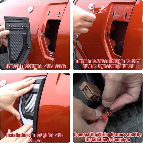 مصابيح Mabett الجانبية لسيارة Ford Maverick 2022 2023 2024، مصابيح LED مع مصهر وحزام أسلاك مناسب لملحقات Maverick (قطعتان) in Kuwait