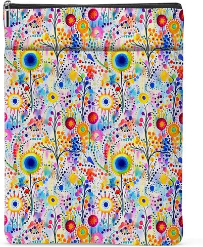 Flowers Butterfly Book Lovers Gifts Book Sleeve, Book Accessories Bookish Gifts Book Gifts for Women Girls Appreciation Christmas Birthday, Book Pouch Book Protector with Zipper and Front Pocket in Saudi Arabia