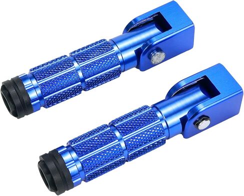 Modengzhe A Pair Foldable Foot Rest Pedal Non-Reset Design Aluminum Foot Pegs for MTB ATV Scooter Motorcycle 4-Inch Black in Saudi Arabia