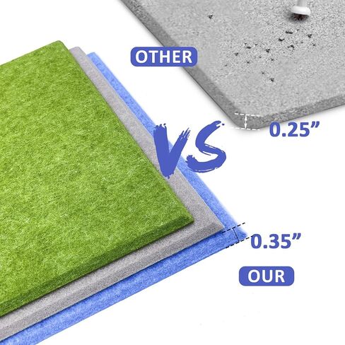 Felt Wall Tiles Bulletin Board with Removable Adhesive, 47"x35" Grey Cork Board Alternative with 40 Push Pins, 12 Pack Large Office Cork Tile Felt Pin Board Felt Squares for Walls in Saudi Arabia