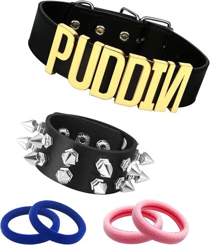 Halloween Choker Bracelet for Women Collar Pu Leather Choker Necklace Spike Bracelet Halloween Holiday Custume Accessiores in Saudi Arabia
