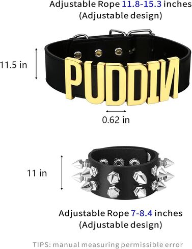Halloween Choker Bracelet for Women Collar Pu Leather Choker Necklace Spike Bracelet Halloween Holiday Custume Accessiores in Saudi Arabia