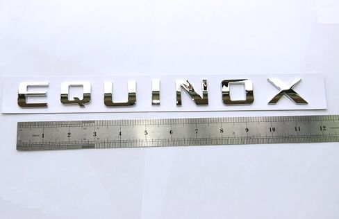 Yoaoo 2Pack OEM Chrome Equinox Nameplate Letter Emblems Badges Glossy Compatible with Equinox 23299758 in Kuwait