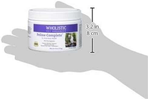 Wholistic Pet Organics Feline Complete: مسحوق الفيتامينات المتعددة للقطط - 8 أونصة - مكملات دعم المناعة للقطط - مضادات الأكسدة - نكهة اليقطين العضوية (اليقطين العضوي، 8 أونصة) in Kuwait