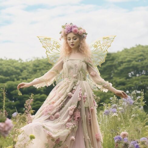 Fairy Wings Adult Women Halloween Fairy Costume for Women Accessories Butterfly Ladybug Bee Cosplay Fairy Costume Angel Wings in Kuwait