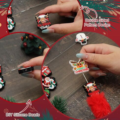 12Pcs Thanksgiving Silicone Focal Beads Autumn Gnome Pumpkin Silicone Loose Beads Mixed Fall Rubber Beads for Pen DIY Art Craft Keychain Making Accessories in Kuwait