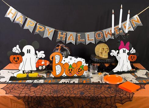 3 قطع من قطع مركزية للطاولة الخشبية من فأر الهالوين لتزيين الفأر الهالوين قطعة مركزية للطاولة من أجل عيد الهالوين السعيد والهالوين على شكل يقطين لمستلزمات حفلات الهالوين in Kuwait