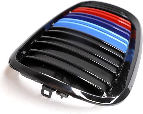 Front Kidney Grille M Color Gloss Black Compatible with 2007 2008 2009 2010 2011 2012 2013 E70 E71 X5 X6 in Kuwait