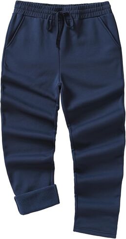 Weintee Men's 34" Inseam Tall Sweatpants Fleece Pants for Winter in Saudi Arabia