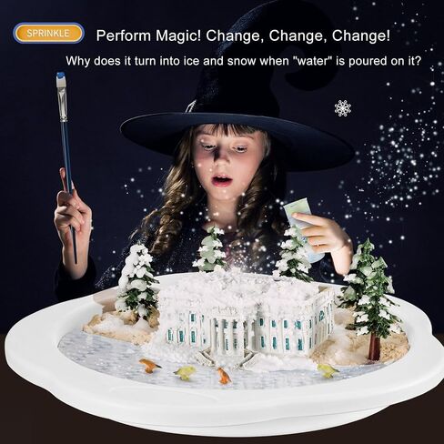 Snow Making Experiment Kits, Snow Making Fun Science Kits for Kids, DIY Educational Painting 3D Snow Scene Science Experiment Kit Snow Making Experiment Scene Painting DIY Model Science Toys-3002 in Saudi Arabia
