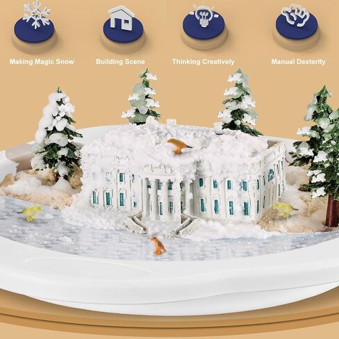 Snow Making Experiment Kits, Snow Making Fun Science Kits for Kids, DIY Educational Painting 3D Snow Scene Science Experiment Kit Snow Making Experiment Scene Painting DIY Model Science Toys-3002 in Saudi Arabia
