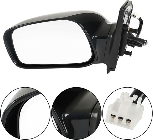 TO1320178 TO1320179 Driver Power Mirror Replacement for 2003-2008 Toyota Corolla, Medium, black in Saudi Arabia