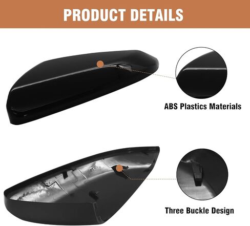 Compatible with 2016-2021 Honda Civic Left Driver Right Passenger Side Mirror Cap Cover,Side Door Rearview Mirror Cover Replacement for 10th Gen Civic, Silver Tone Left & Right in Saudi Arabia
