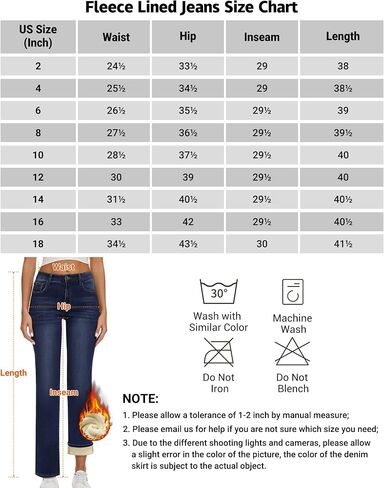 Women Fleece Lined Jeans Women's High Waisted Straight Leg Jeans Winter Fleece Lined Jean Pants in Kuwait