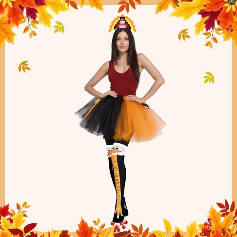 Chicken Leg Socks Thanksgiving Funny Socks for Women Men Novelty Crazy Chicken Feet Sock Knee-High Turkey Gag Gifts in Saudi Arabia
