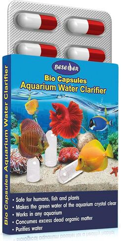Bio Starter Aquarium Booster Fish Tank Water Cleaner Digester of Excess nutrients Makes Water Healthy Reduces The Amount of Nitrite and Ammonia Reduces The Need for Aquarium Cleaning, 10 caps.,1/4 oz in Saudi Arabia