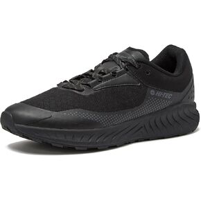 HI-TEC Avalon Trail Running Shoes for Men, Lightweight Breathable Mens Hiking Sneakers or Athletic Walking Shoes for Men, Black, Grey or Green, Size 7-14 Men Shoes