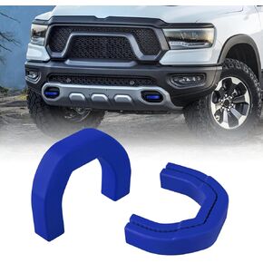 Front Tow Hooks Covers Hitch Cover Customized Car Tow Hooks Compatible with RAM 1500 Accessories 2019-2024|Blue (Not Fit for RAM 1500 Classic,Warlock,RAM 2500,RAM 3500)