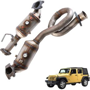Exhaust Manifold Catalytic Converters Fits for 2012 2013 2014 2015 2016 2017 Jeep Wrangler, 2018 WranglerJK Left and Right
