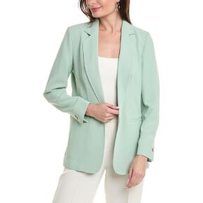 Anne Klein Women's Vision Twill Open Notch Collar Jacket