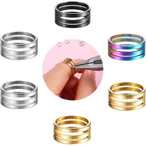6 Pcs Jump Ring Opening Tools, Stainless Steel Jump Ring Opener, Opening Closing Rings Tool for Jump Rings Jewelry Making Projects Beading Supplies