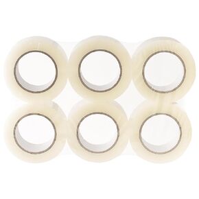NEXCOVER Clear Packing Tape - Heavy Duty Packing Tape 6 Rolls, 1.89 Inch x 110 Yards, Total 660 Yards, Ultra Strong, Crystal Clear, Designed for Moving, Packaging, Shipping, Office & Storage