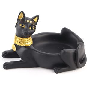 Ashtray Egyptian Ashtray Cat Shape Ashtray Tray Smoking Accessories Vintage Ashtray 5.1 X 3.5in Unique Vintage Resin Ashtray for Home, Hotels, Offices, Cafes Desktop Decor