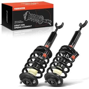 A-Premium Front Pair (2) Complete Strut and Coil Spring Assembly Compatible with Volkswagen Passat 2001-2005 & Audi A6 2000-2004, A6 Quattro 2000-2004, 1.8L 2.0L 2.7L 2.8L 3.0L 4.0L 4.2L