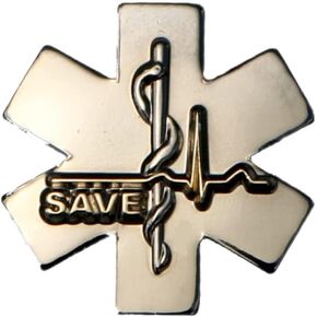 SAVE Lapel Pin Nursing Doctor RN EMT SAVE ROSC EMS Paramedic A 19
