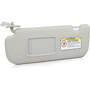 Left Driver Side Sun Visor Without Sunroof Fit for 2011-2015 for Hyundai Elantra Gray Sunvisor Replace 852103X000TX