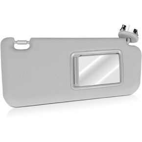 Right Passenger Side Sun Visor with Sunroof Fit for 2006 2007 2008 2009 2010 2011 2012 for Toyota RAV4 Gray Sunvisor Replace 74320-42501-B2