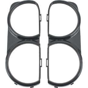 LH & RH Headlight Bezel Covers Lamp Cover Trim For Dodge Challenger 2015-2021, Replace #68259053AB, 68259052AB