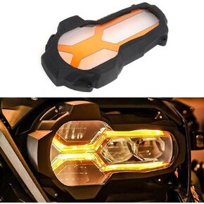Fits for BMW R1250GS Adventure/ R1250GS (2018-2024) Motorcycle Accessories Headlight Guard Protector Headlight Protective Cover for R1200GS LC Adventure(2014-2020) (Clear Lenses)