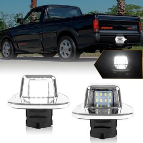 LED License Plate Lights Rear Tag Lamps Red OLED Neon Tube Pure Compatible with 1988-2000 Chevy GMC C/K Series 1500 2500 3500 Suburban S10 Blazer Tahoe Yukon Sonoma GMC Sierra LED Tag Lights