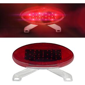 Command Electronics OEM 12V LED 2-Pack RV & Trailer Sealed Elliptical Tail Light with Backup Utility – Made in USA – License Plate Bracket – 2-Pack