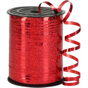 Red Curling Ribbon,3/16 inch x 500 Yards Shiny Red Curling Ribbon for Valentines Decorations, Gift Wrapping,Bows,Crafting