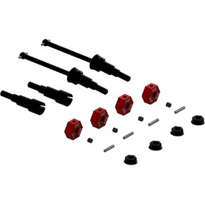 مجموعة محاور معدنية وعجلات سداسية من ARRMA B (4 قطع) - GROM، ARA311231