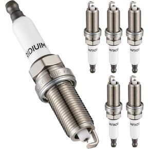 ILZFR6D11 Iridium Spark Plugs 6 Pack Compatible with BMW 328i 528i xDrive 128i X3 X5 Z4 328xi 528xi 525i 525xi 530i 530xi 325i 325xi 330i 330xi 2.5L 3.0L L6 Replacement for 1208 12120032137