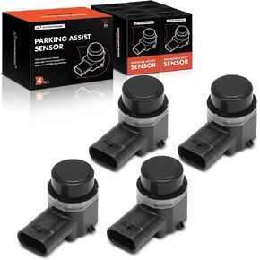 A-Premium 4-PC Front Reverse Backup Parking Assist Sensor Compatible with Select Land Rover Models - Range Rover 2014-2015, Range Rover Evoque 2012-2015, Range Rover Sport 2014-2015, LR4 2015