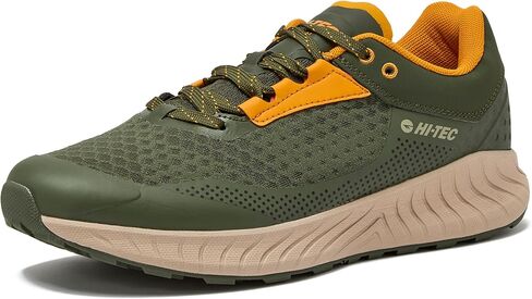 HI-TEC Avalon Trail Running Shoes for Men, Lightweight Breathable Mens Hiking Sneakers or Athletic Walking Shoes for Men, Black, Grey or Green, Size 7-14 Men Shoes in Saudi Arabia
