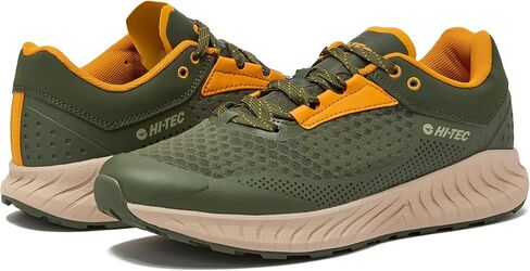 HI-TEC Avalon Trail Running Shoes for Men, Lightweight Breathable Mens Hiking Sneakers or Athletic Walking Shoes for Men, Black, Grey or Green, Size 7-14 Men Shoes in Saudi Arabia
