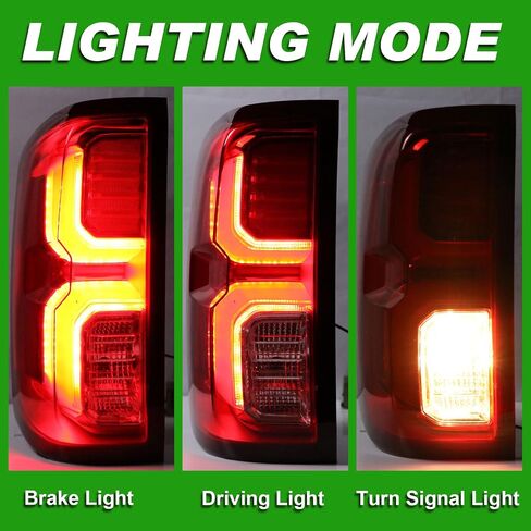 Rear Tail Lights Compatible with Chevy Silverado 1500 2016 2017 2018 Outer LED Taillight Assembly Brake Lamp Left Driver Side Replace 84288718 GM2800294 in Saudi Arabia