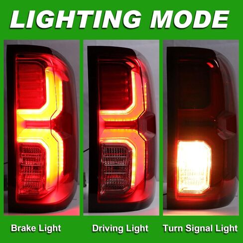 Rear Tail Lights Compatible with Chevy Silverado 1500 2016 2017 2018 Outer LED Taillight Assembly Brake Lamp Left Driver Side Replace 84288718 GM2800294 in Saudi Arabia