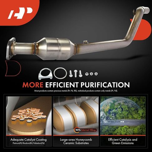 A-Premium Left Catalytic Converter Kit Direct-Fit Compatible with Dodge Charger 2006-2010, Challenger 2009-2010, Magnum 2005-2008 & Chrysler 300 2005-2010, 2.7L 3.5L, RWD, EPA Compliant in Saudi Arabia