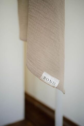 غطاء رضاعة من الموسلين جيد التهوية للرضاعة الطبيعية من بوند (بيج فاتح) - غطاء للرضاعة الطبيعية للأم، كما أنه يعمل بشكل مثالي كغطاء لعربة الأطفال وبطانية للرضاعة للخصوصية in Kuwait