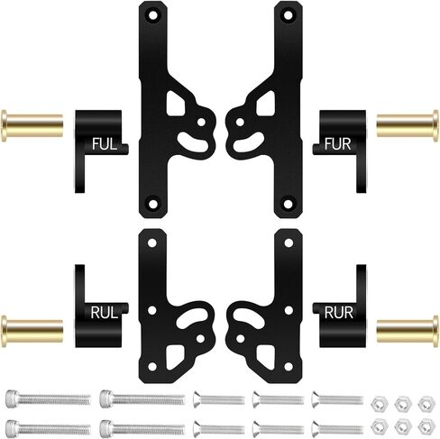 OGRC شفرات مرنة للصدمات باستخدام الحاسب الآلي الألومنيوم حامل المثبط امتصاص جبل ترقية أجزاء لمحوري SCX24 1/24 RC الزاحف in Kuwait