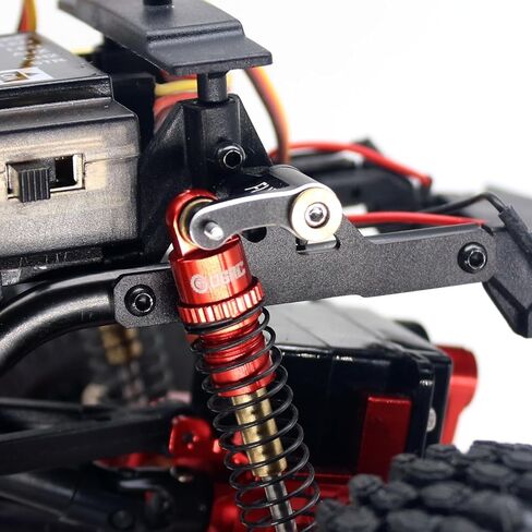 OGRC شفرات مرنة للصدمات باستخدام الحاسب الآلي الألومنيوم حامل المثبط امتصاص جبل ترقية أجزاء لمحوري SCX24 1/24 RC الزاحف in Kuwait