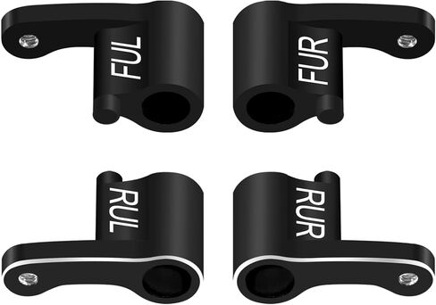 OGRC شفرات مرنة للصدمات باستخدام الحاسب الآلي الألومنيوم حامل المثبط امتصاص جبل ترقية أجزاء لمحوري SCX24 1/24 RC الزاحف in Kuwait